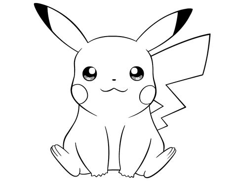 Pikachu coloring pages